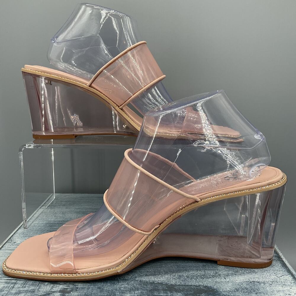 Transparent Wedge Sandals - Picture 2 of 10
